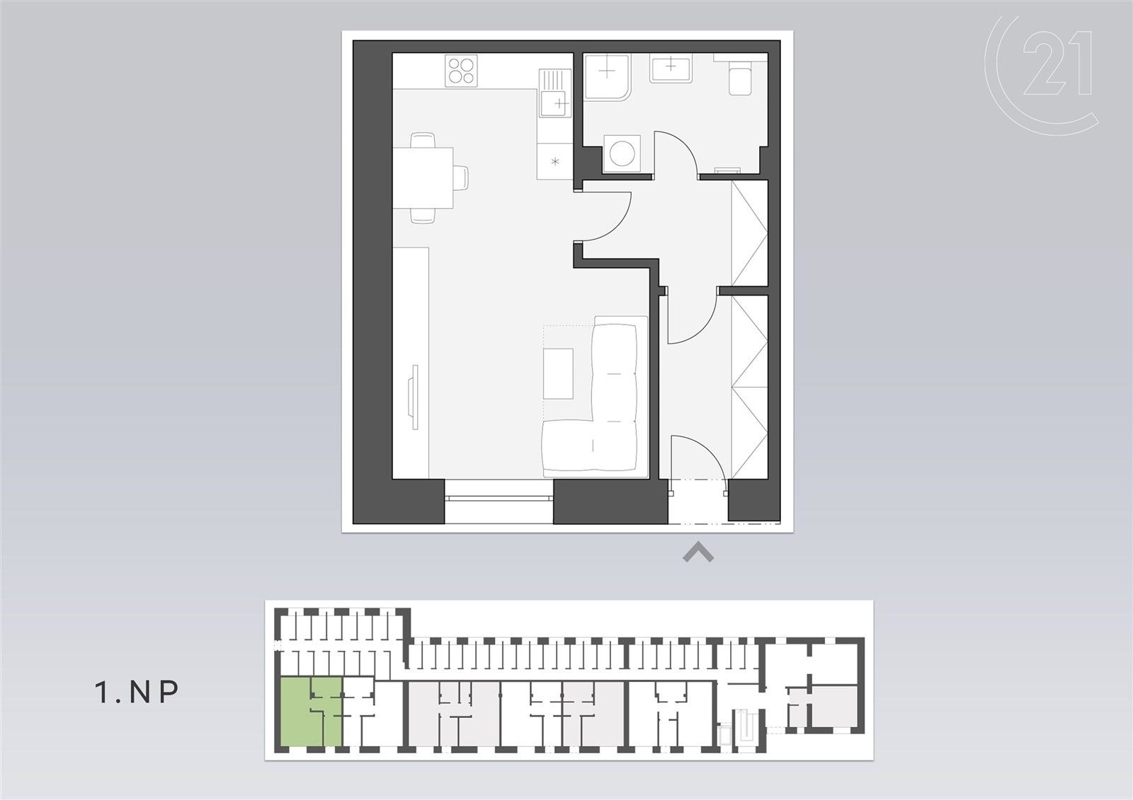 Prodej byt 1+kk - Palackého, Nový Jičín, 43 m²