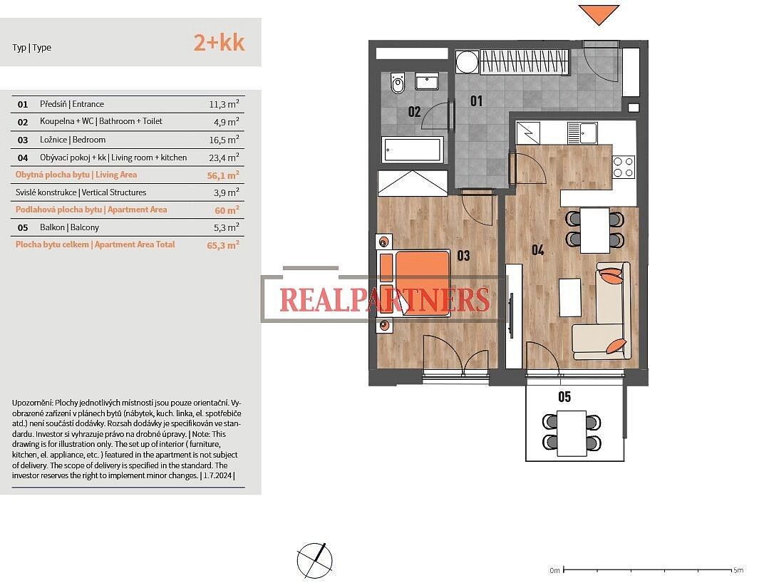 2+kk, Praha - Záběhlice, okres Praha 4, Hlavní město Praha, 65 m² - 2
