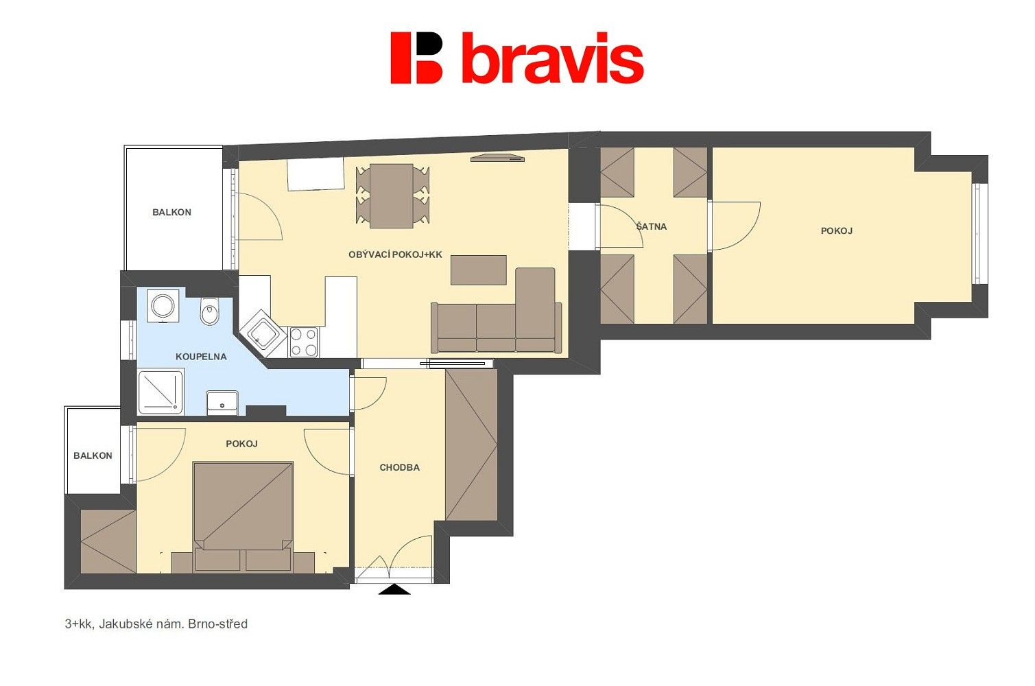 Prodej kancelář - Brno - Brno-město, okres Brno-město, Jihomoravský kraj, 81 m² - 5