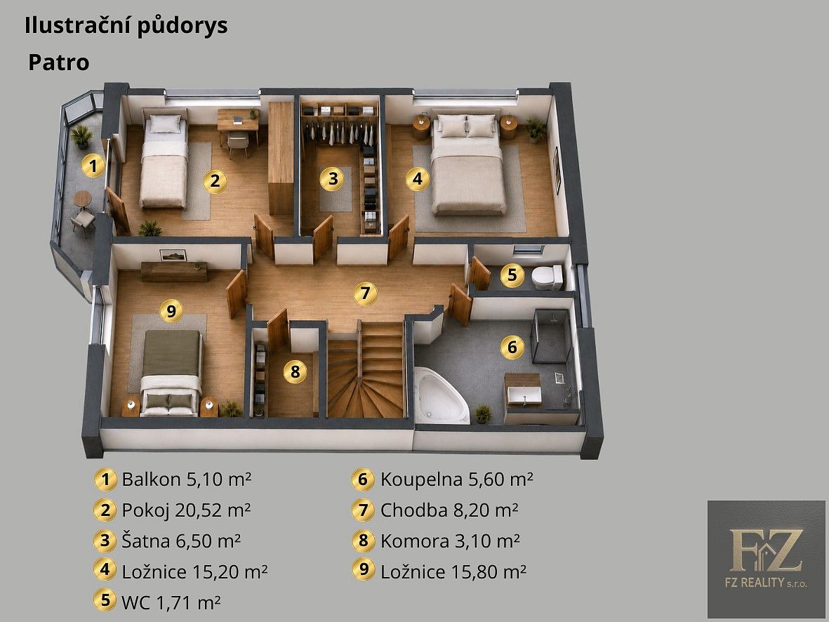 Rodinný dům · 159 m² · Litvínovice - Mokré, okres České Budějovice, Jihočeský kraj - 4