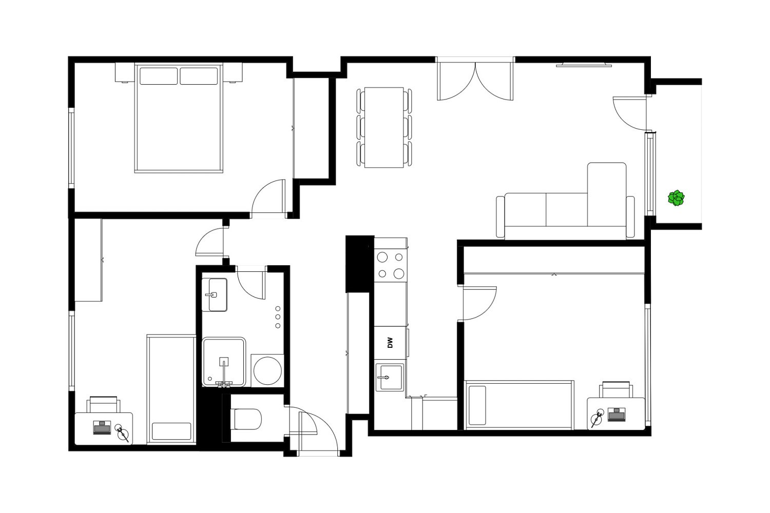 Byt 4+kk · 74 m² · Pod lipami, Praha 3 - Žižkov - 3