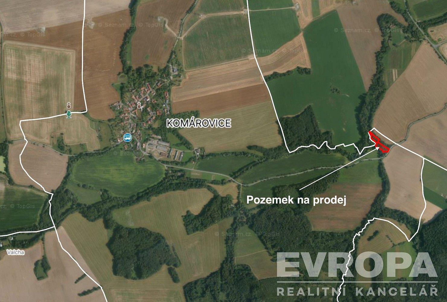 Zemědělské pozemky, Kelč, okres Vsetín, Zlínský kraj