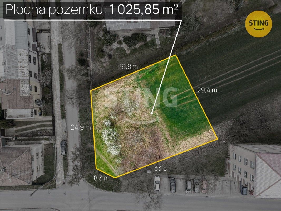 Pozemky pro bydlení, Nádražní , Chropyně, 1 000 m² - 1