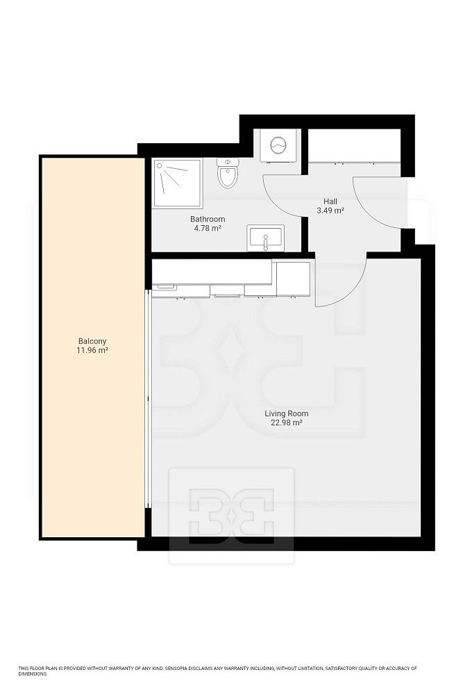 Pronájem byt 1+kk - Praha 9 - Letňany, 31 m² - 5