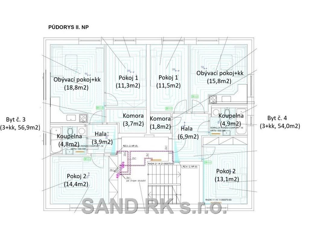 Prodej byt 3+kk - Líšťany, 57 m²