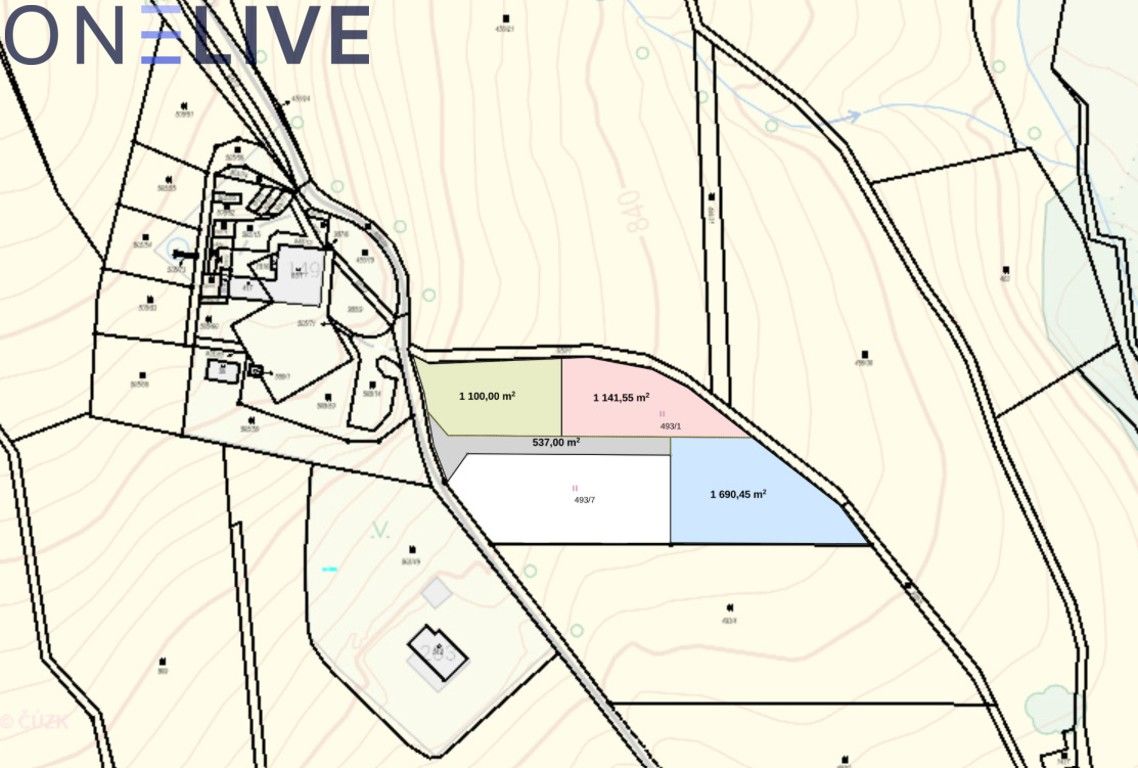 Louky, Železná Ruda, 2 832 m² - 2