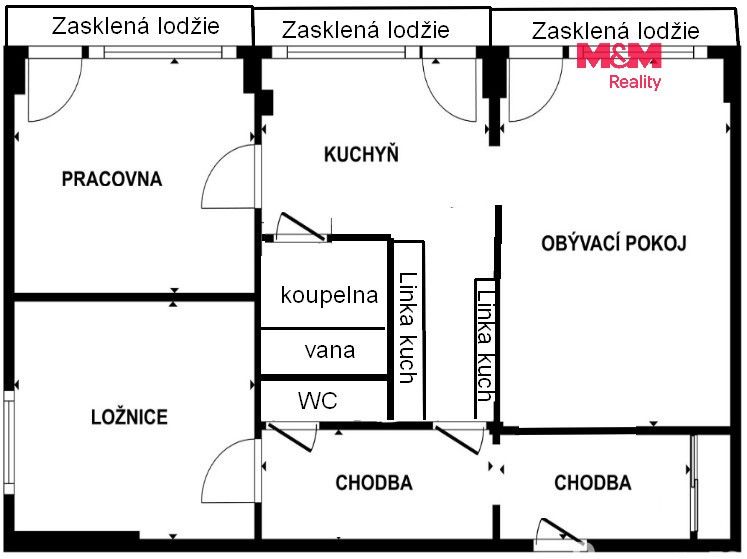 3+1, Hoření, Ústí nad Labem, 62 m² - 2