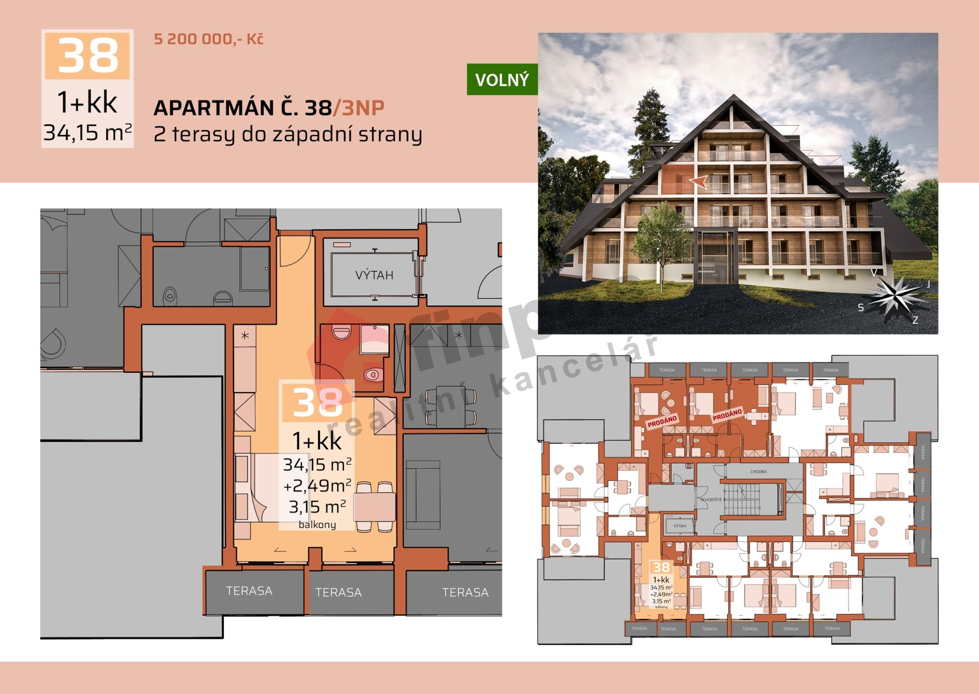 Byt 1+kk · 34 m² · Benecko Štěpanická Lhota - 3