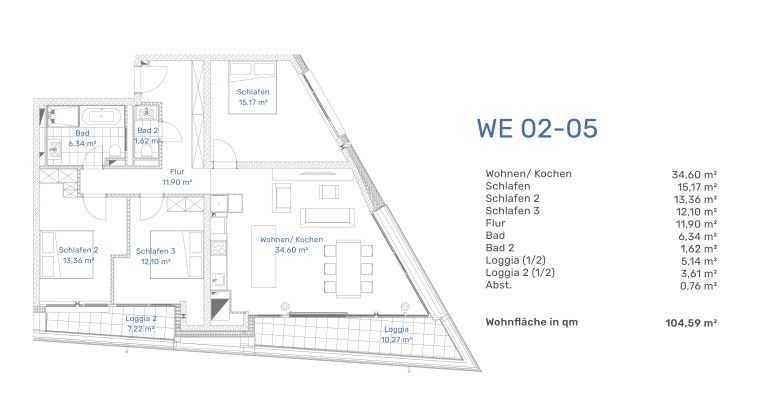 4+1, , Braniborsko, 104 m² - 1