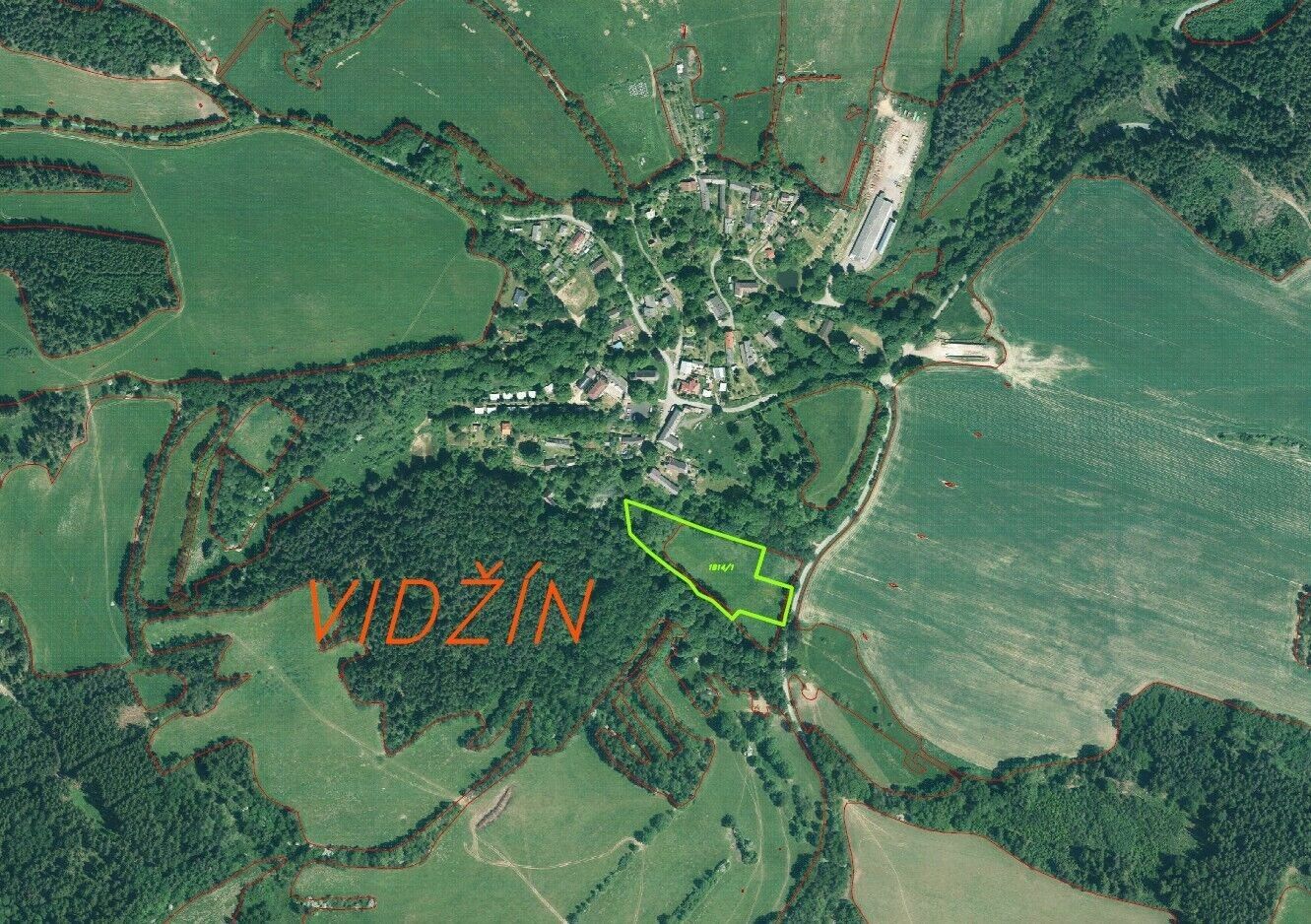 Prodej zemědělský pozemek - Úterý Vidžín, 11 289 m² - 5