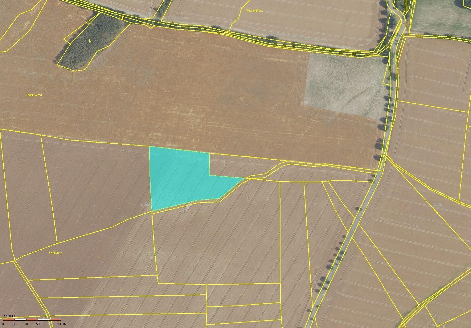 Zemědělské pozemky, Senešnice, Bojanovice, 17 142 m² - 1