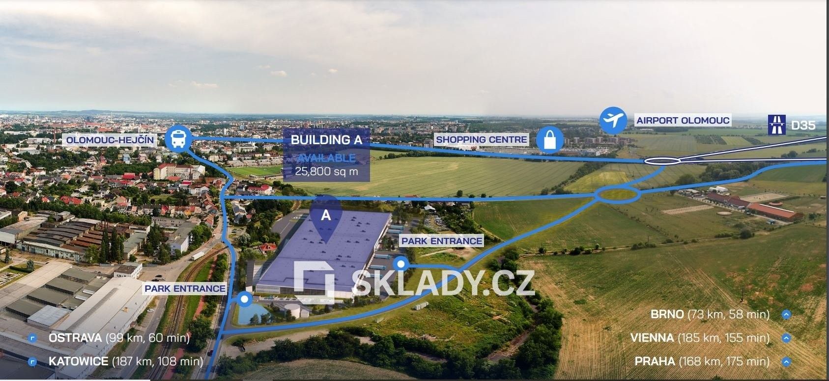 Pronájem sklad - Řepčín, Olomouc, Česko, 7 000 m²