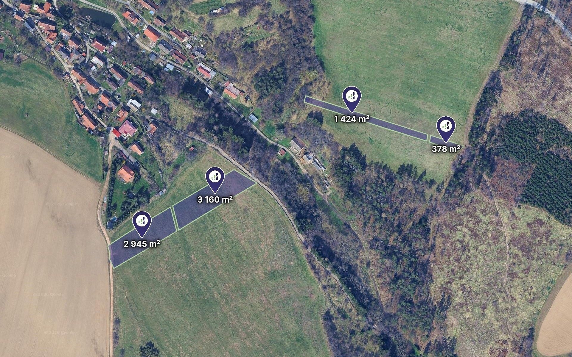 Zemědělský pozemek, 1 581 m²