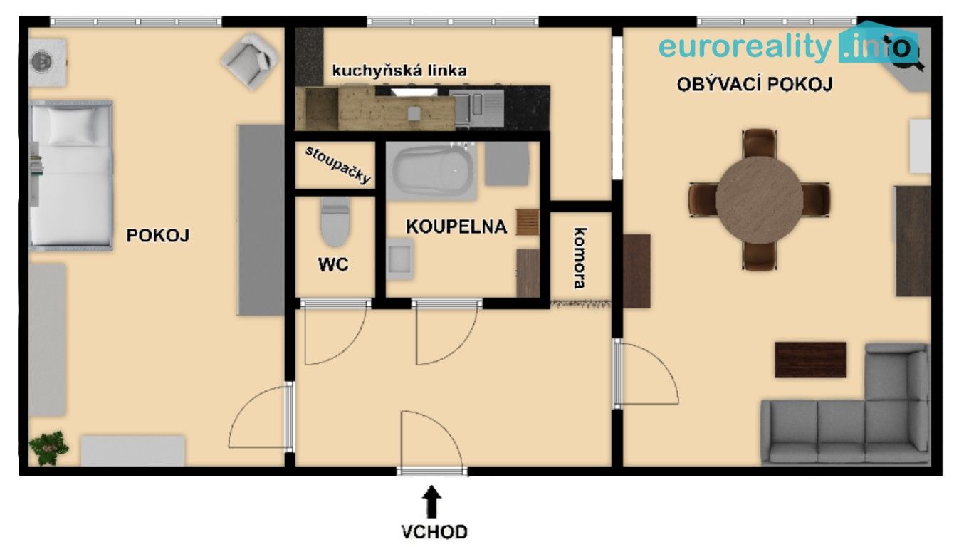 Byt 2+1 · 55 m² · Koterovská, Plzeň Východní Předměstí - 4