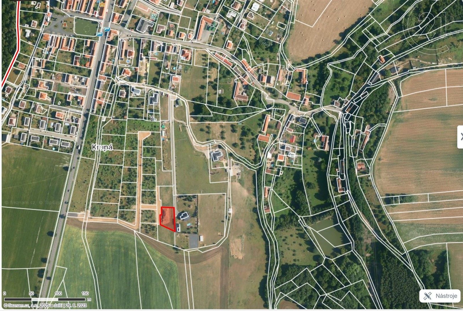 Pozemky pro bydlení, Krupá