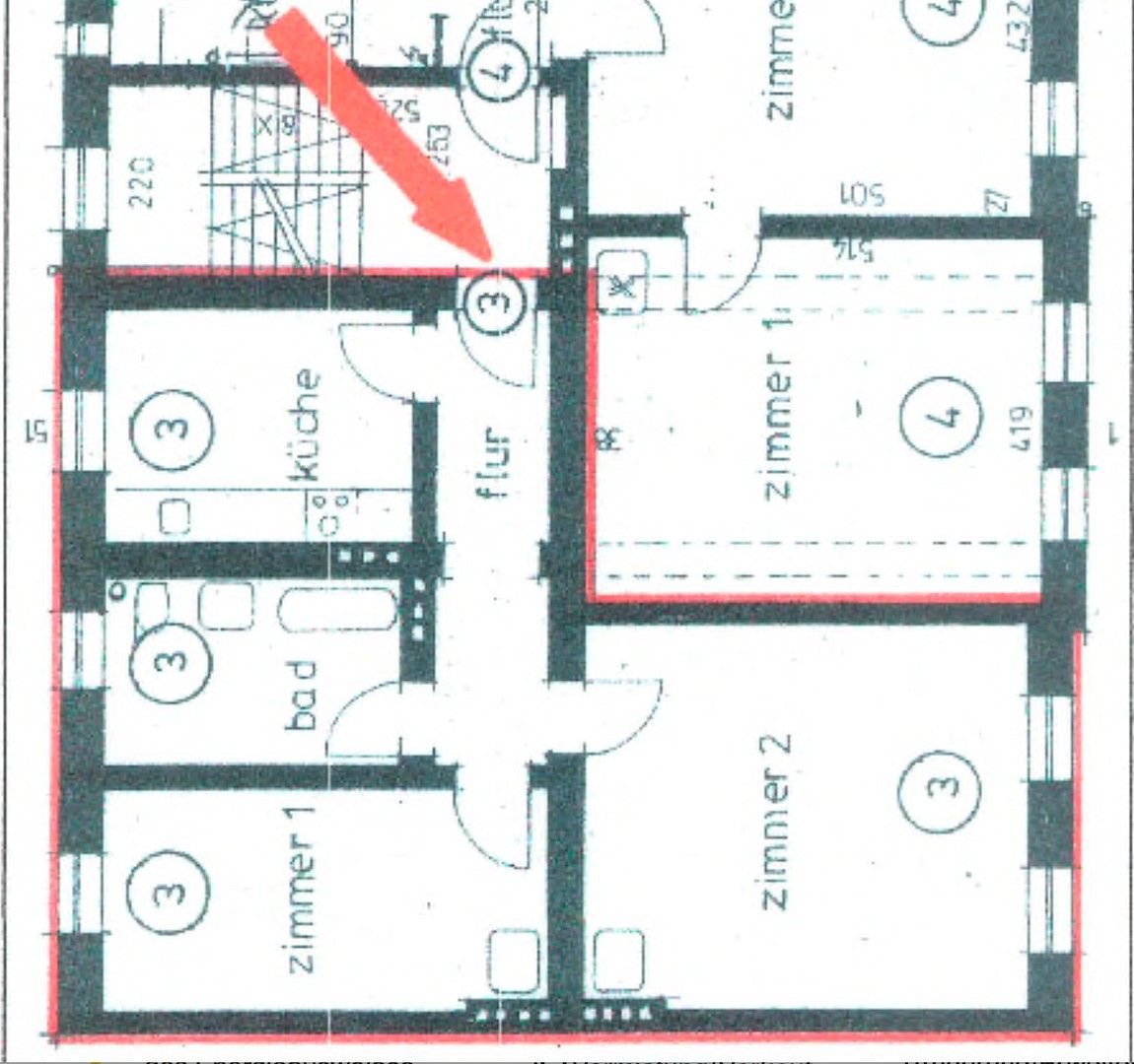 2+1, Fehrbellinerstraße 26 Berlin Spandau Berlin 13585, 58 m² - 1