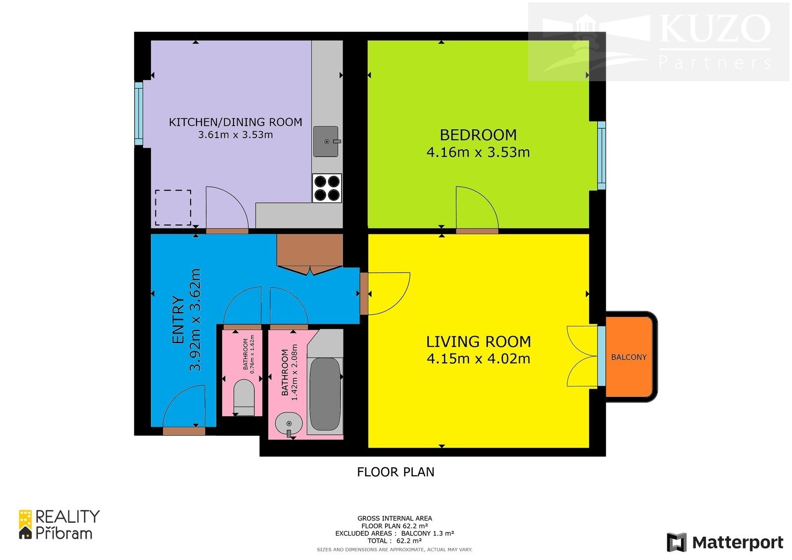 Byt 2+1 · 62 m² · Politických vězňů, Příbram VII - 3