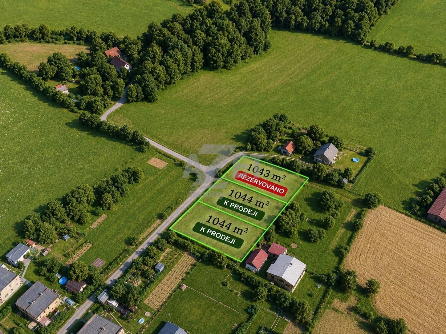 Pozemky pro bydlení, Hradišťská, Český Těšín, 1 044 m² - 2