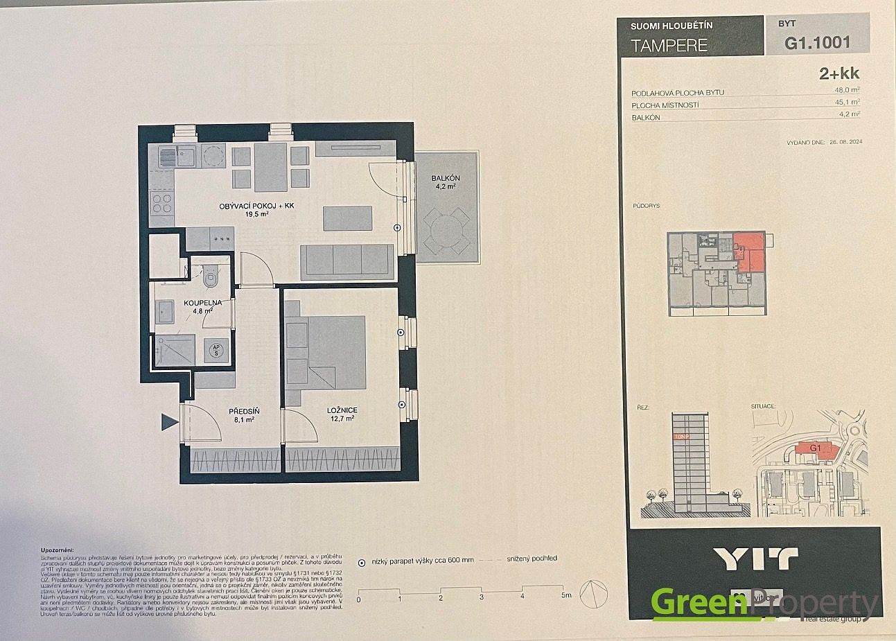 2+kk, Praha - Hloubětín, Hlavní město Praha, 48 m² - 2