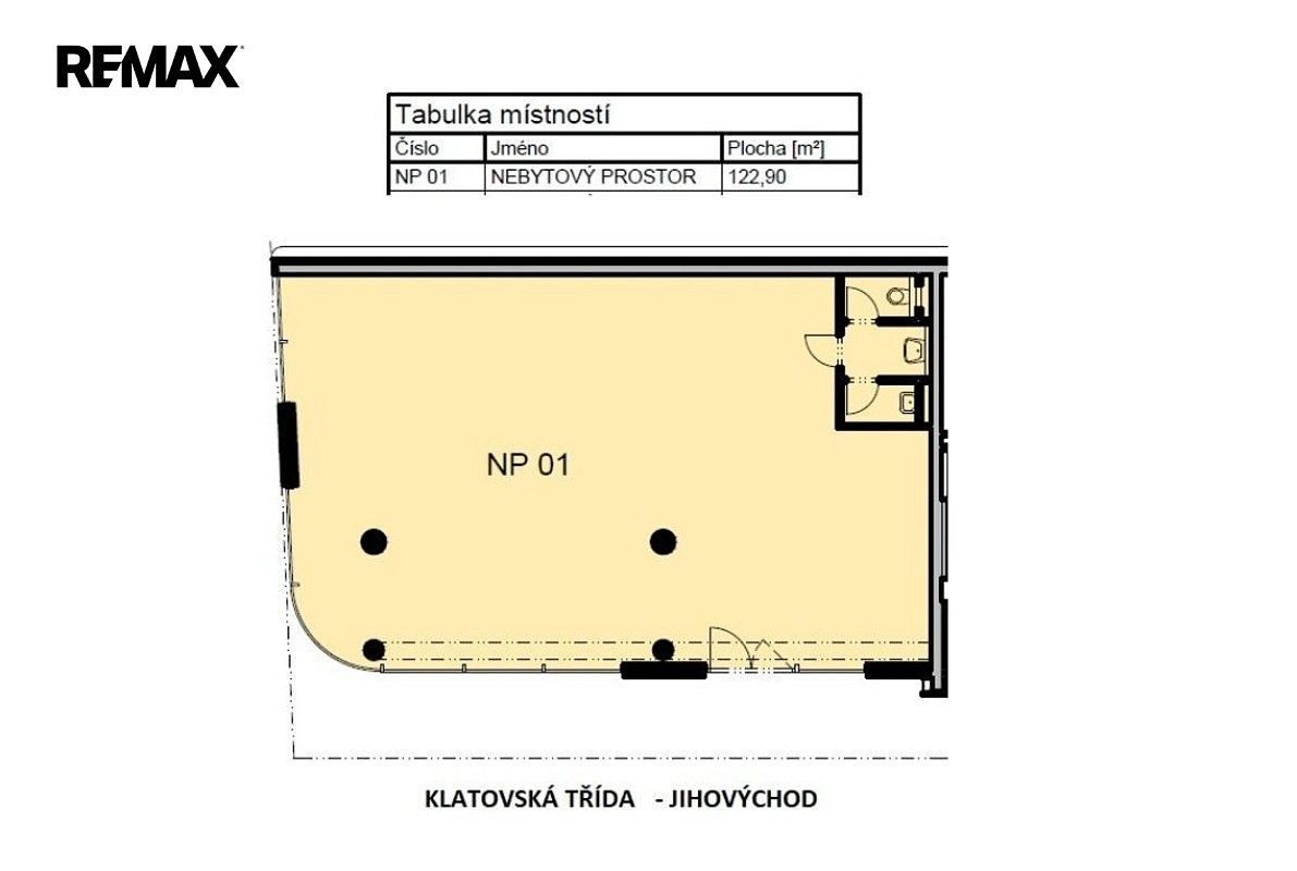 Pronájem obchodní prostory - Plzeň - Jižní Předměstí, okres Plzeň-město, Plzeňský kraj, 123 m² - 5