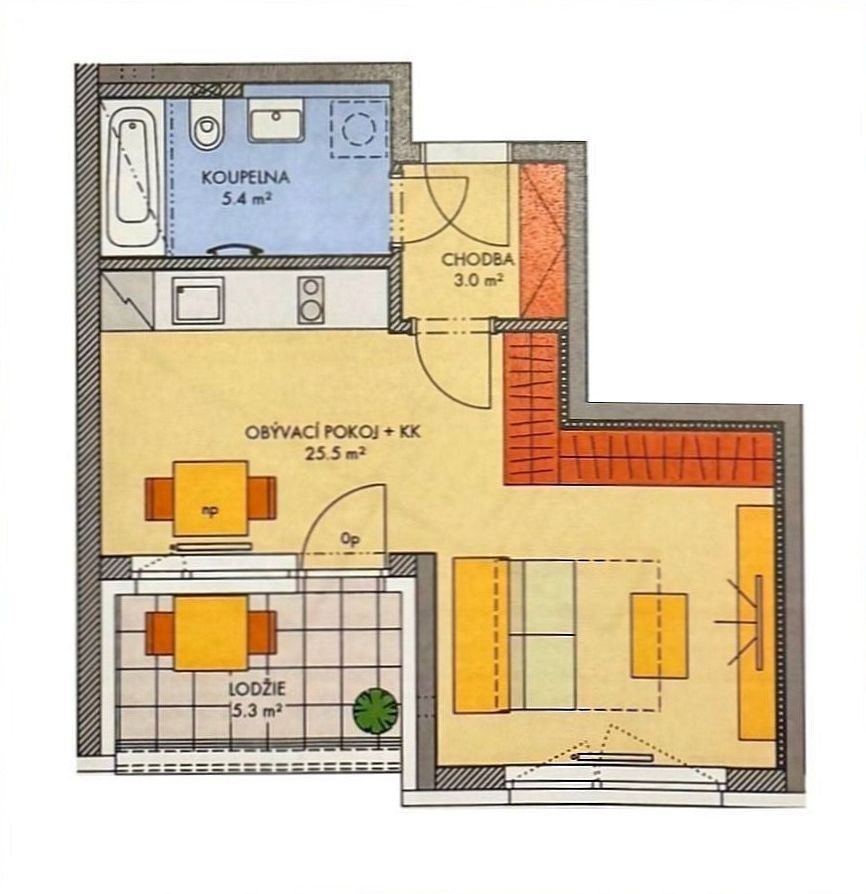Prodej byt 2+kk - Gollové, Praha - Hlubočepy, 40 m² - 5