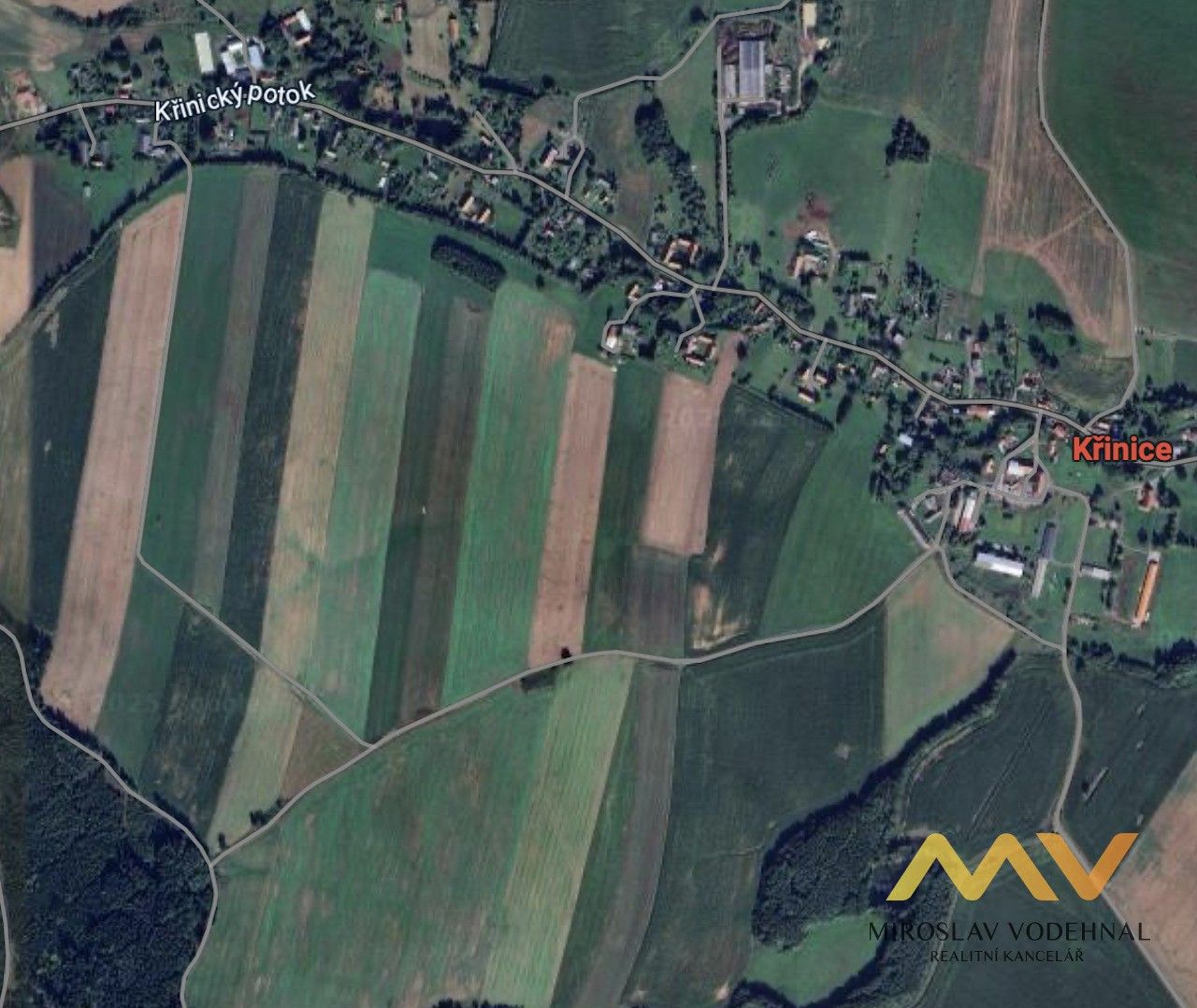 Zemědělské pozemky, Křinice, 161 356 m²