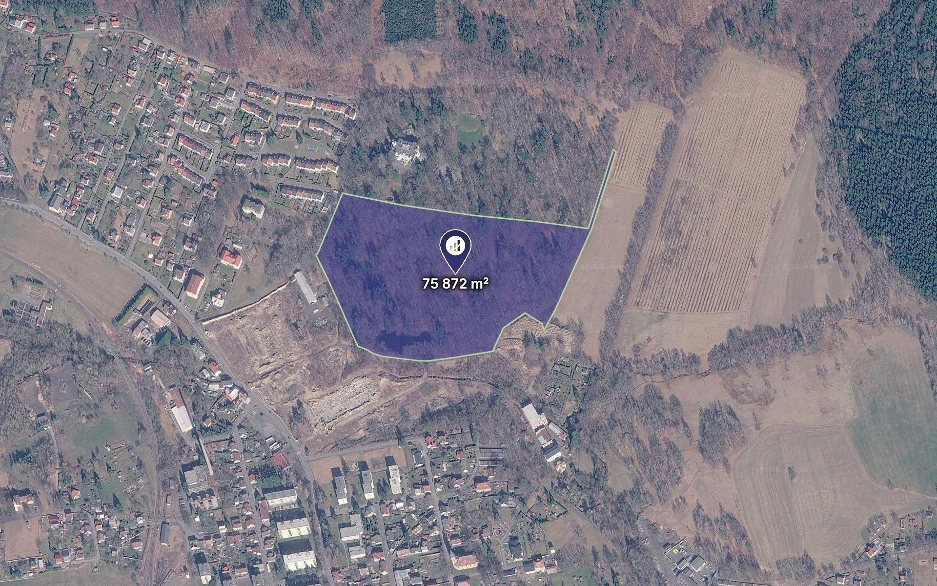 Komerční pozemky, Nové Město pod Smrkem, 75 872 m²