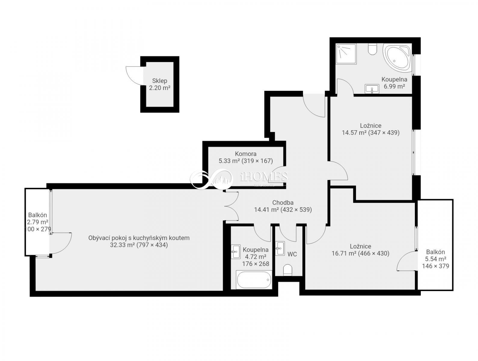 Byt 3+kk · 115 m² · Jindřicha Plachty, Praha - 3