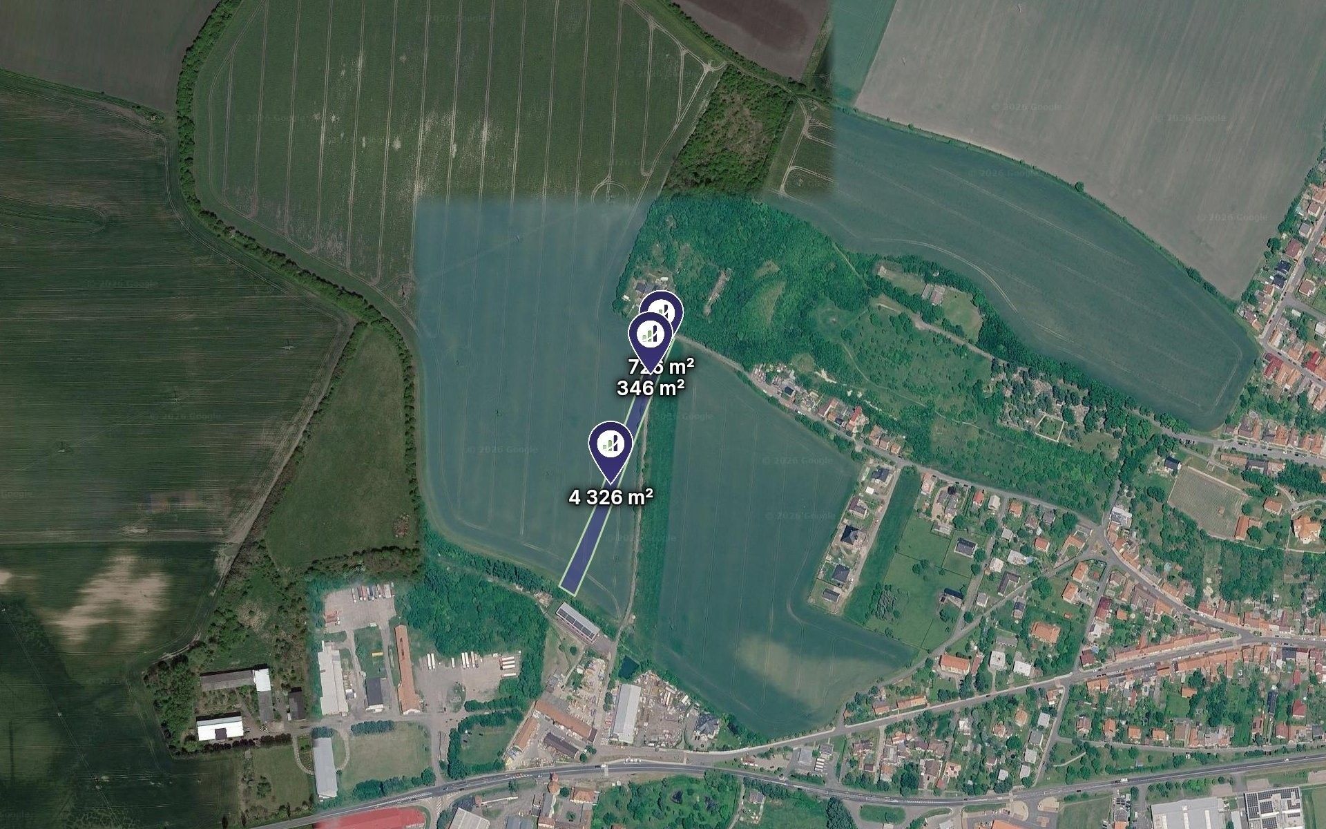 Zemědělské pozemky, Sadská, 33 928 m² - 2