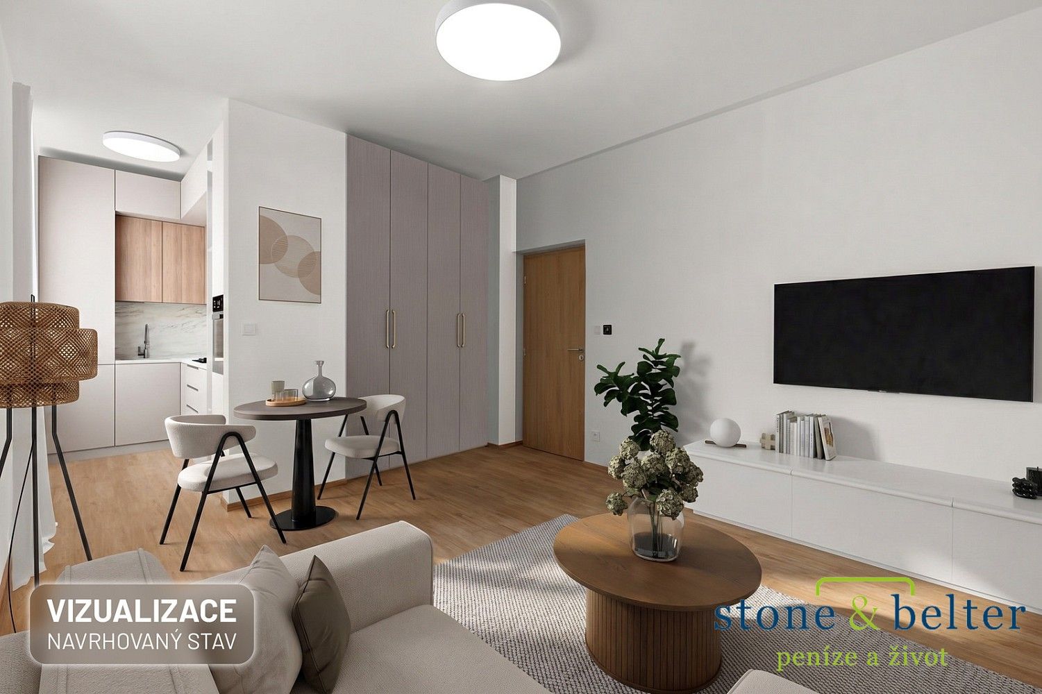 Byt 2+kk, 55 m²