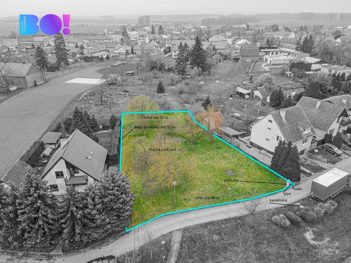 Stavební pozemek, Břest – pohled 2