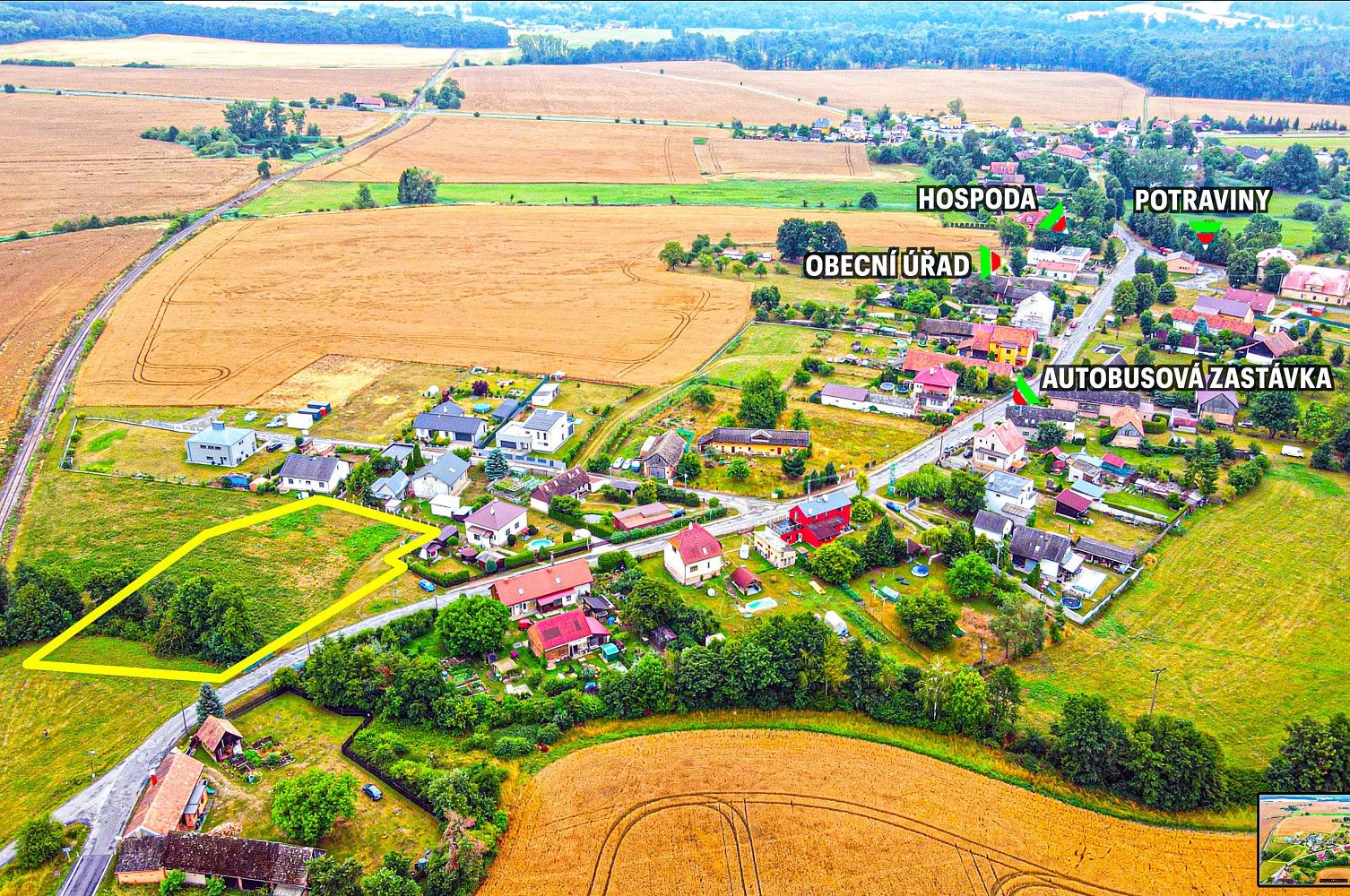 Pozemek pro bydlení, 2 867 m²