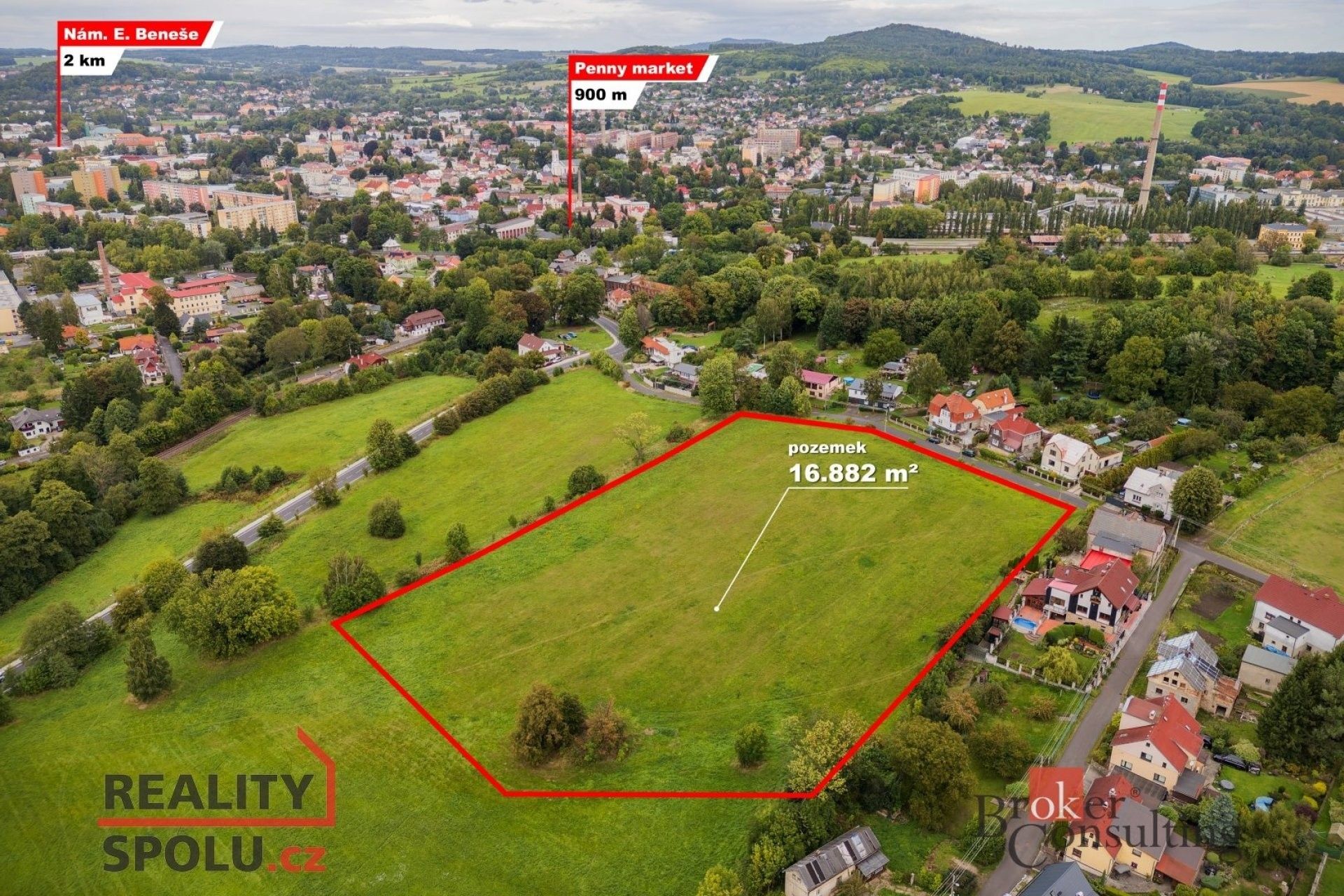 Prodej louka - Varnsdorf, 16 882 m²