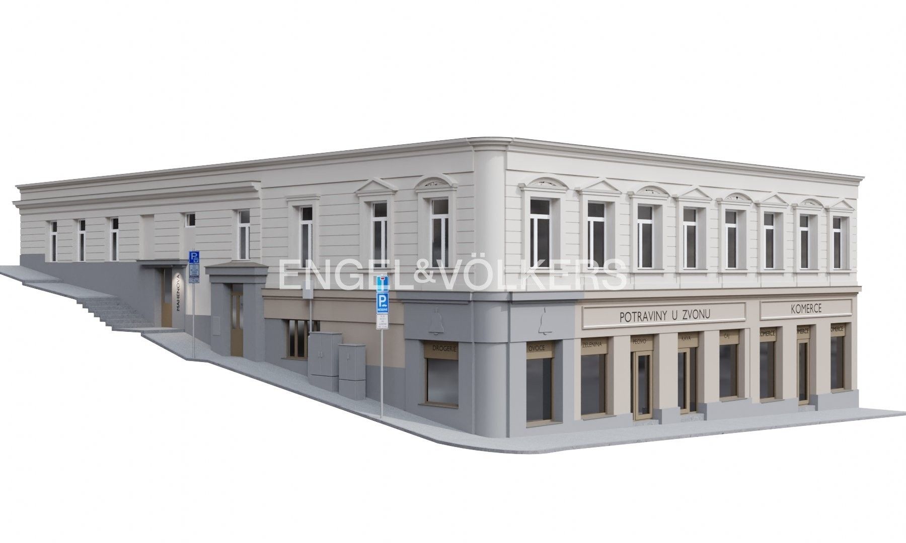 Pronájem obchodní prostory - Mahenova, Praha, 126 m²