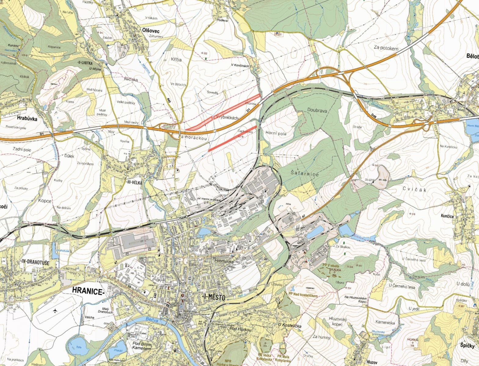 Zemědělské pozemky, Hranice III-Velká - 2