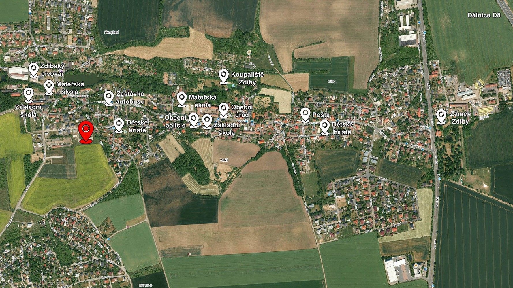 Prodej pozemek pro bydlení - Zdiby - Přemyšlení, okres Praha-východ, Středočeský kraj - 5