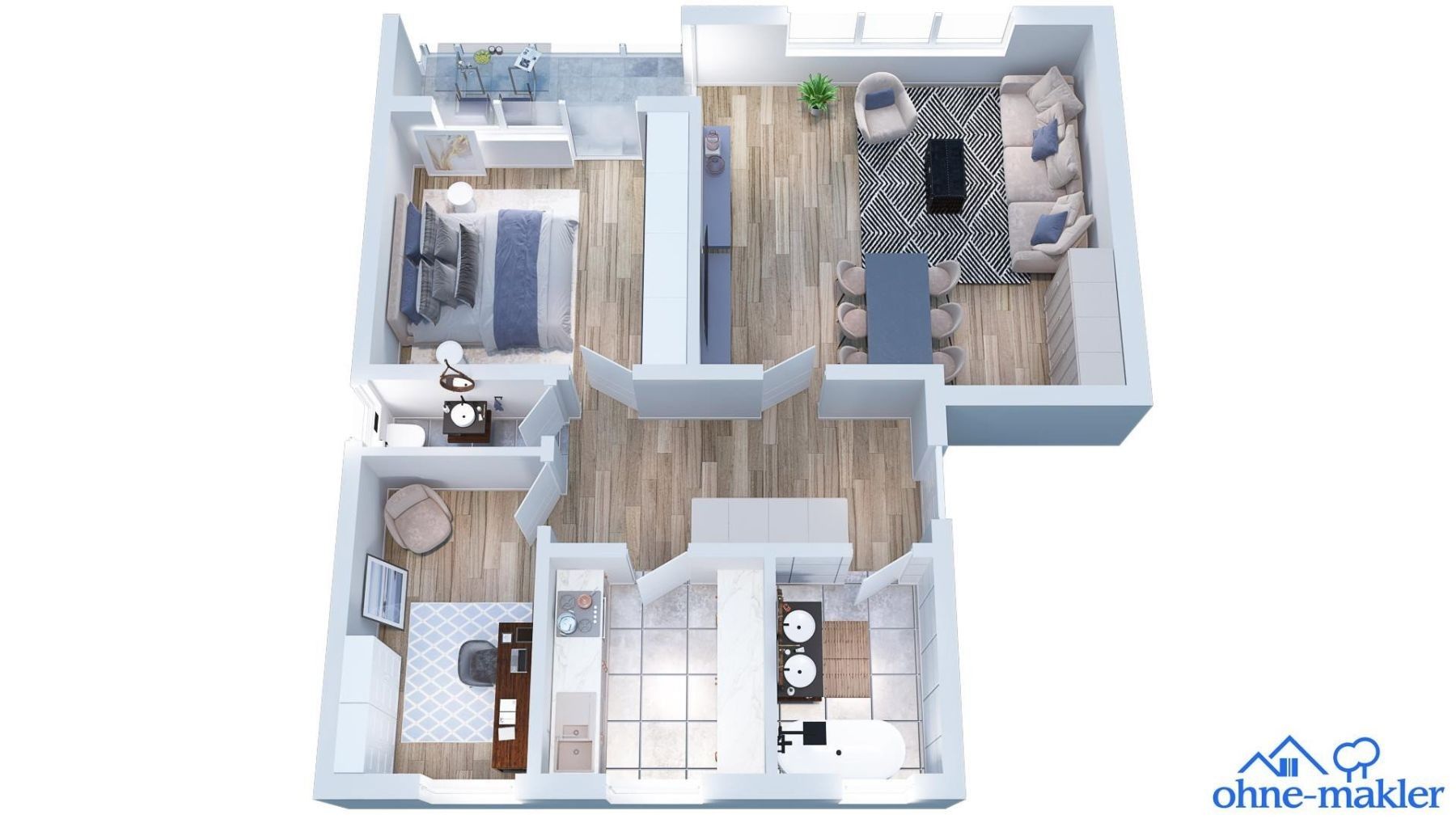 Byt 3+1 · 93 m² · Augsburg Göggingen Bayern 86199 - 3