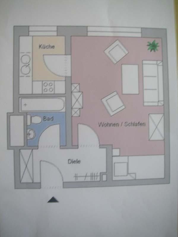 1+1, München Bogenhausen Bayern 81667, 34 m² - 1