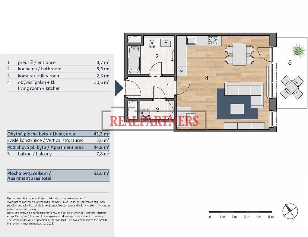 1+kk, Praha - Čimice, okres Praha 8, Hlavní město Praha, 52 m² - 2