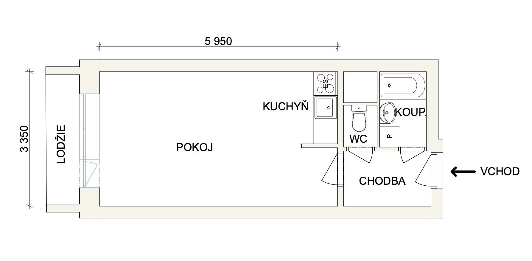 Prodej byt 1+kk - Ostravská, Český Těšín, okres Karviná, 31 m² - 2