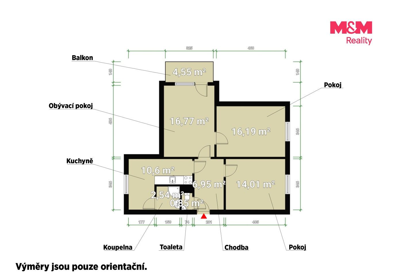Byt 3+1 · 65 m² · Lábkova, Plzeň - 4