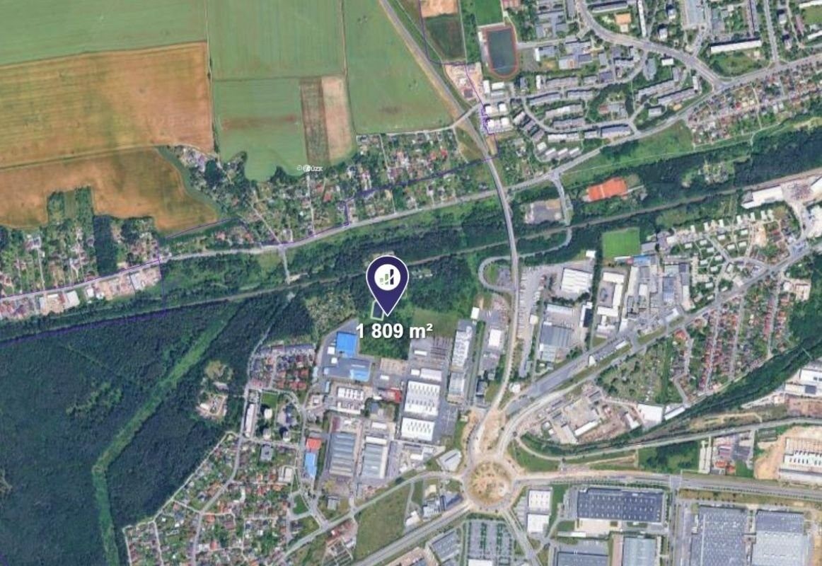 Prodej komerční pozemek - Plzeň, 1 809 m²