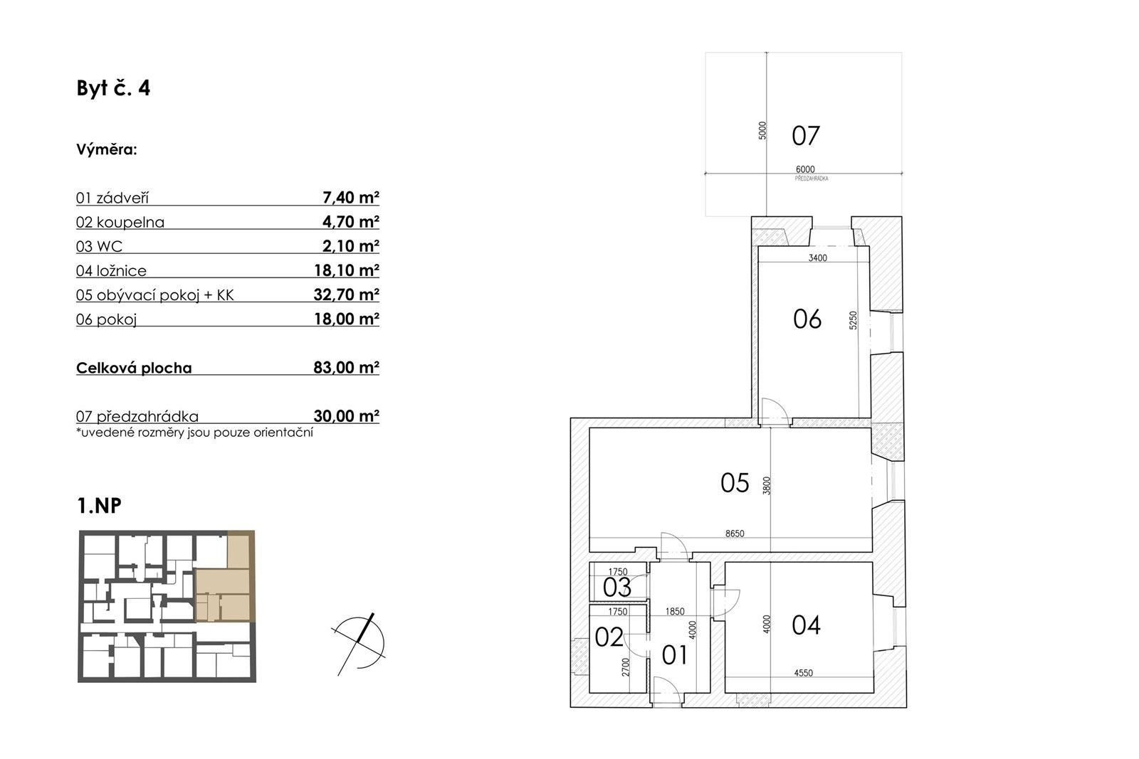 Prodej byt 3+kk - Blanická 81, Postupice, 83 m² - 5