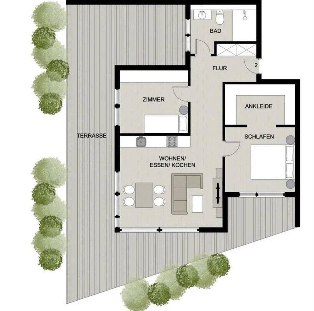 3+1, Untergruppenbach Straße 12, , Bádensko-Württembersko, 88 m² - 2