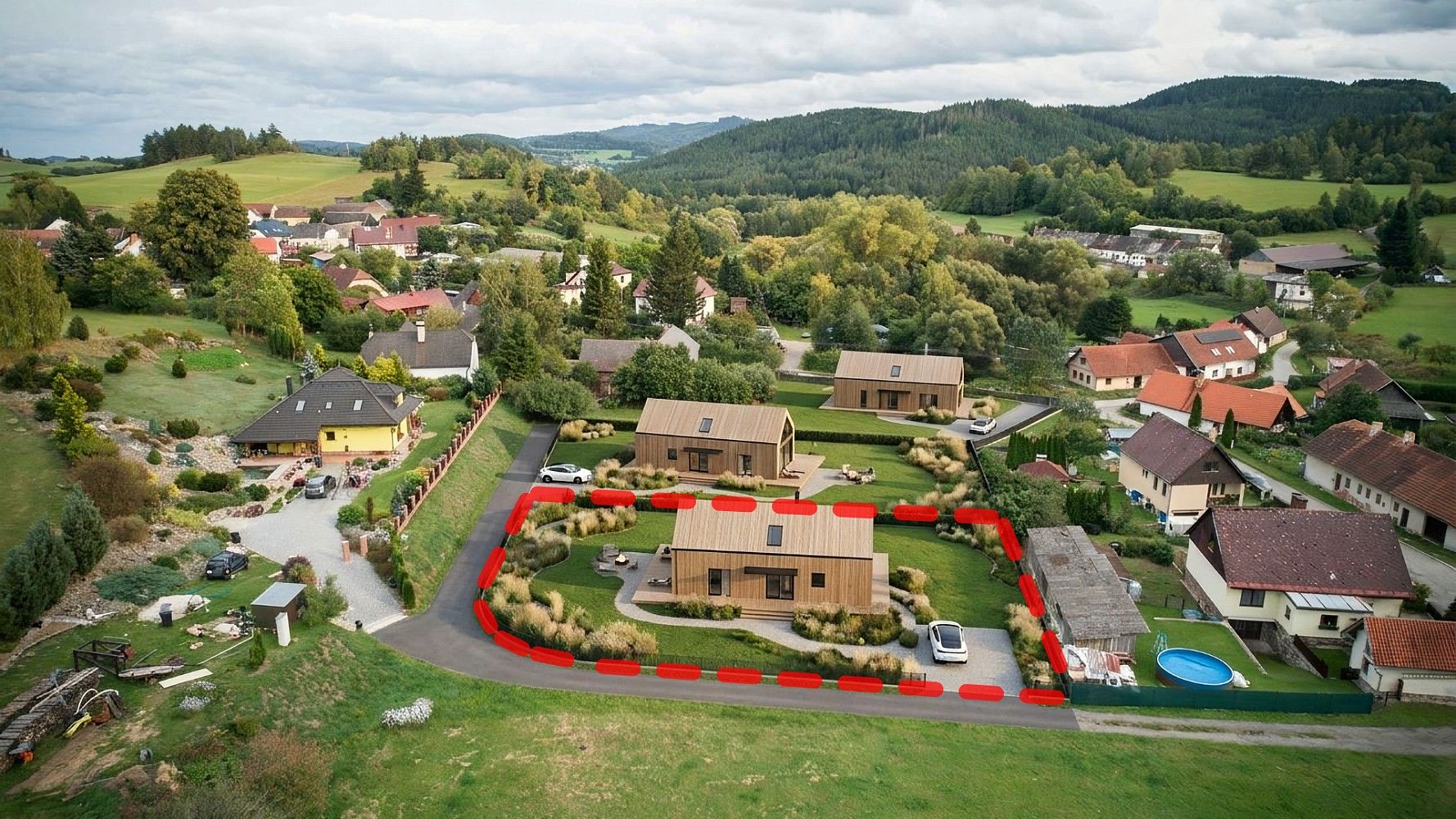 Pozemek pro bydlení · Čkyně - Onšovice, okres Prachatice, Jihočeský kraj - 3