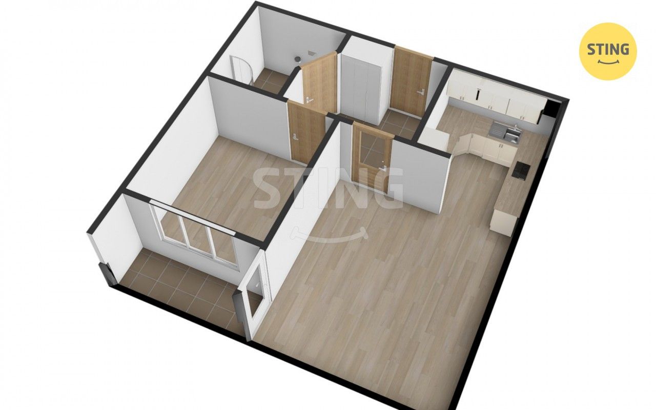 Byt 2+kk · 50 m² · K Babě, Brno - 3