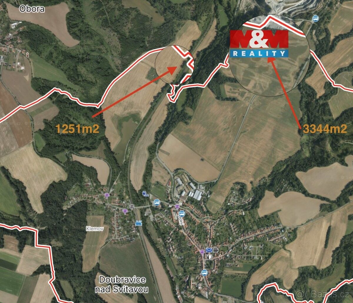 Pozemky pro bydlení, Doubravice nad Svitavou, 679 11