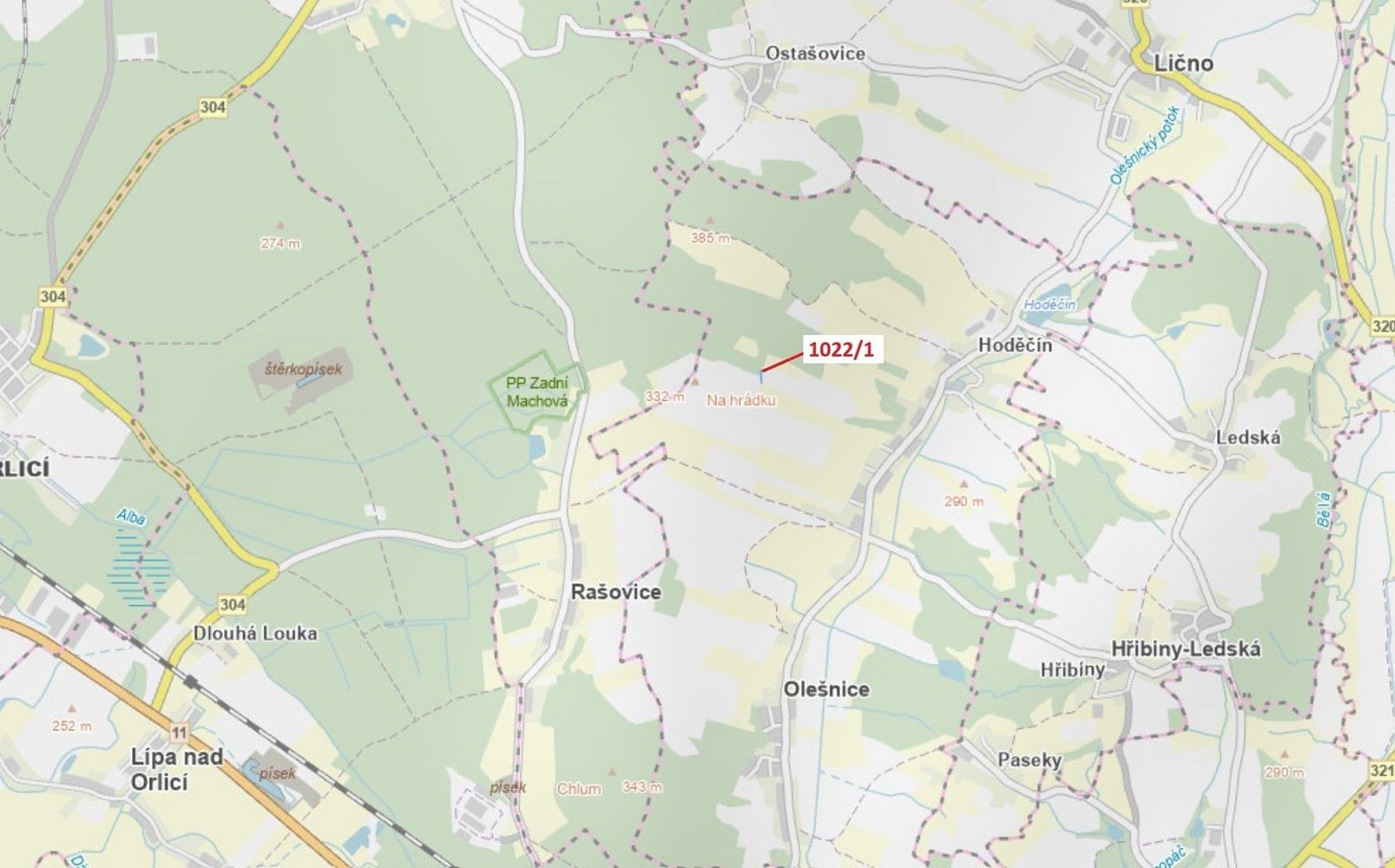 Zemědělský pozemek, 318 m²