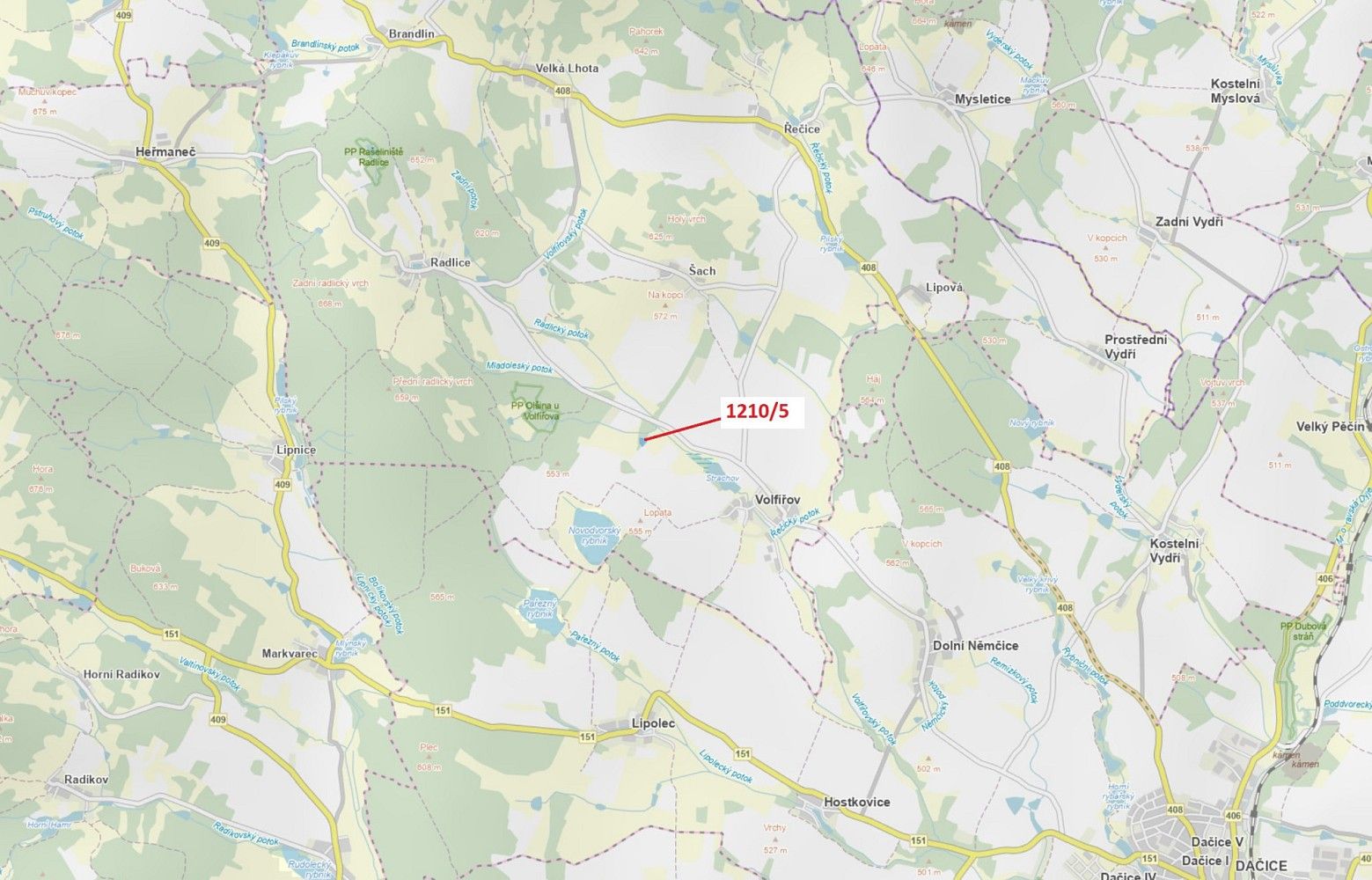 Lesy, Volfířov, okres Jindřichův Hradec, Jihočeský kraj - 1