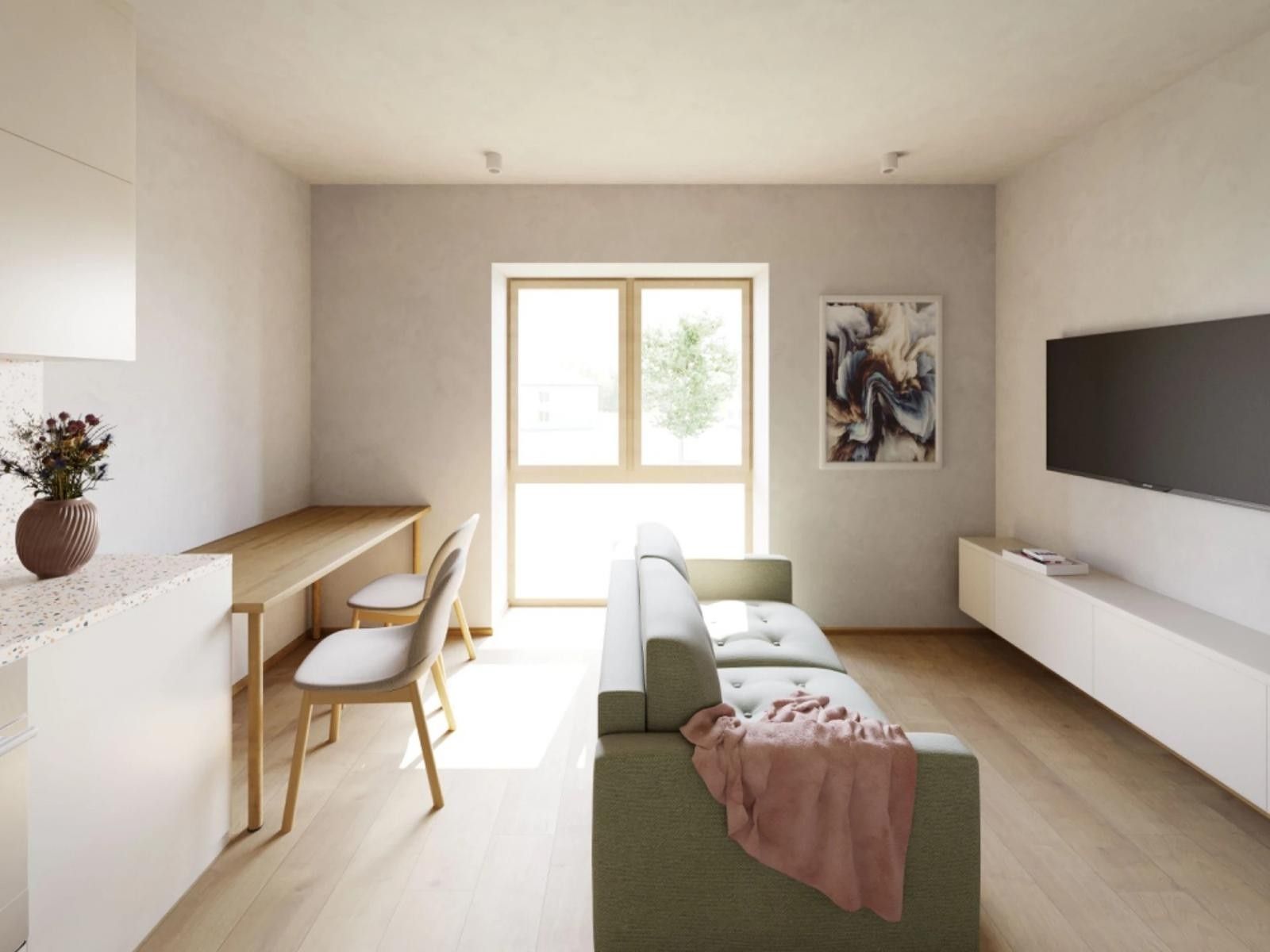 Pronájem byt 1+kk - Masarykova, Třebenice, 32 m²